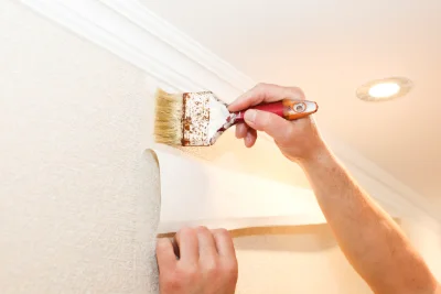 Pose de papier peint à Grimault — revêtements muraux et toiles de verre